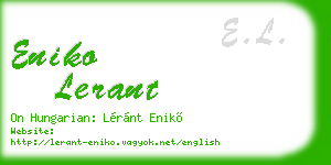 eniko lerant business card