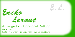 eniko lerant business card